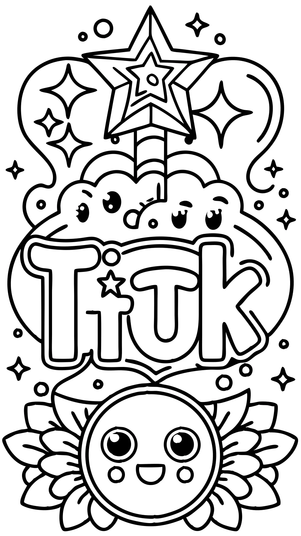 coloring pages tiktok trend